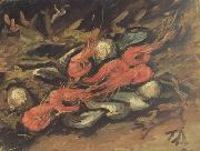 Vincent Van Gogh Still life wtih Mussels and Shrimps (nn04) USA oil painting artist